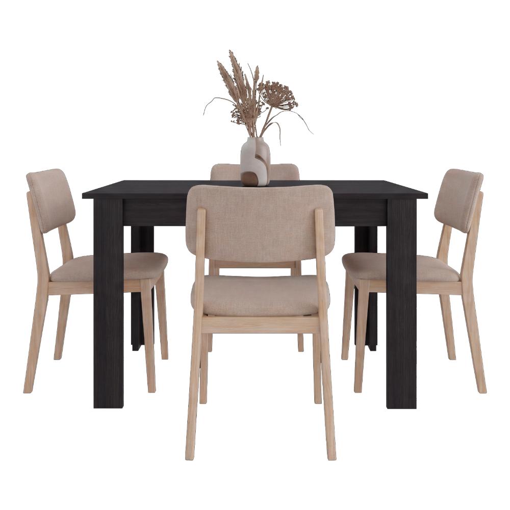 Mesa Para Comedor Estrella, Wengue, Para 4 Puestos, No Incluye Sillas ZF