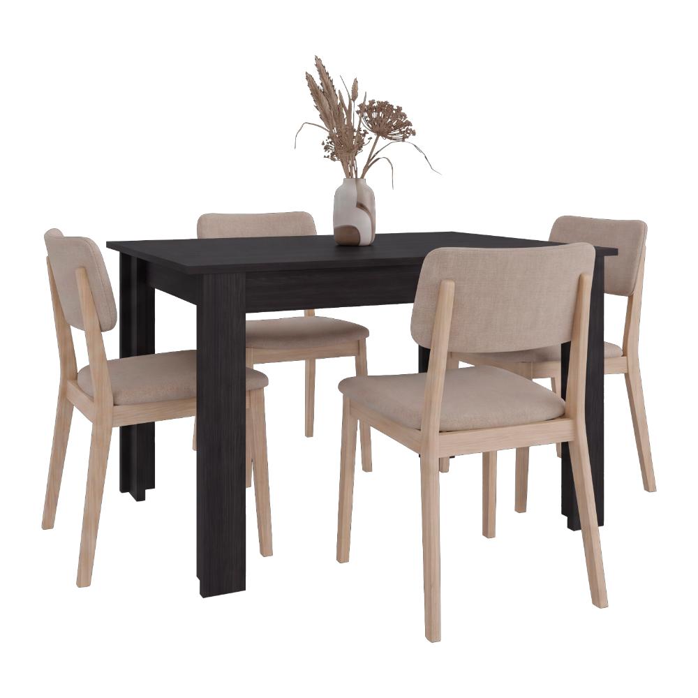 Mesa Para Comedor Estrella, Wengue, Para 4 Puestos, No Incluye Sillas ZF