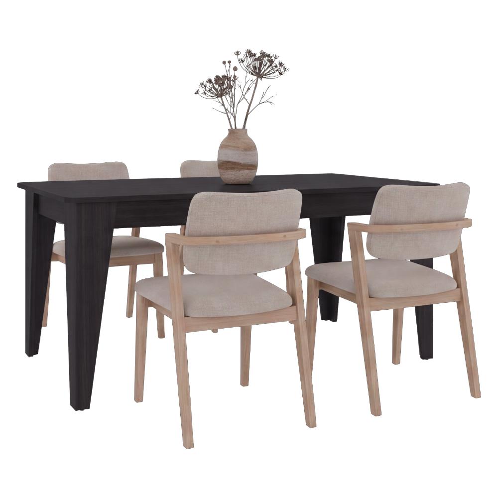 Mesa para Comedor Torino, Wengue, Diseño Moderno, No Incluye Sillas ZF
