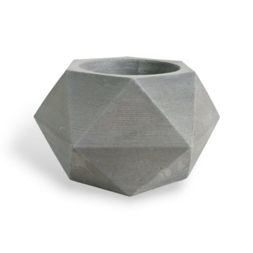 matera de mesa en cemento adara  petty gris  de concreto tienda online de materas y decoración
