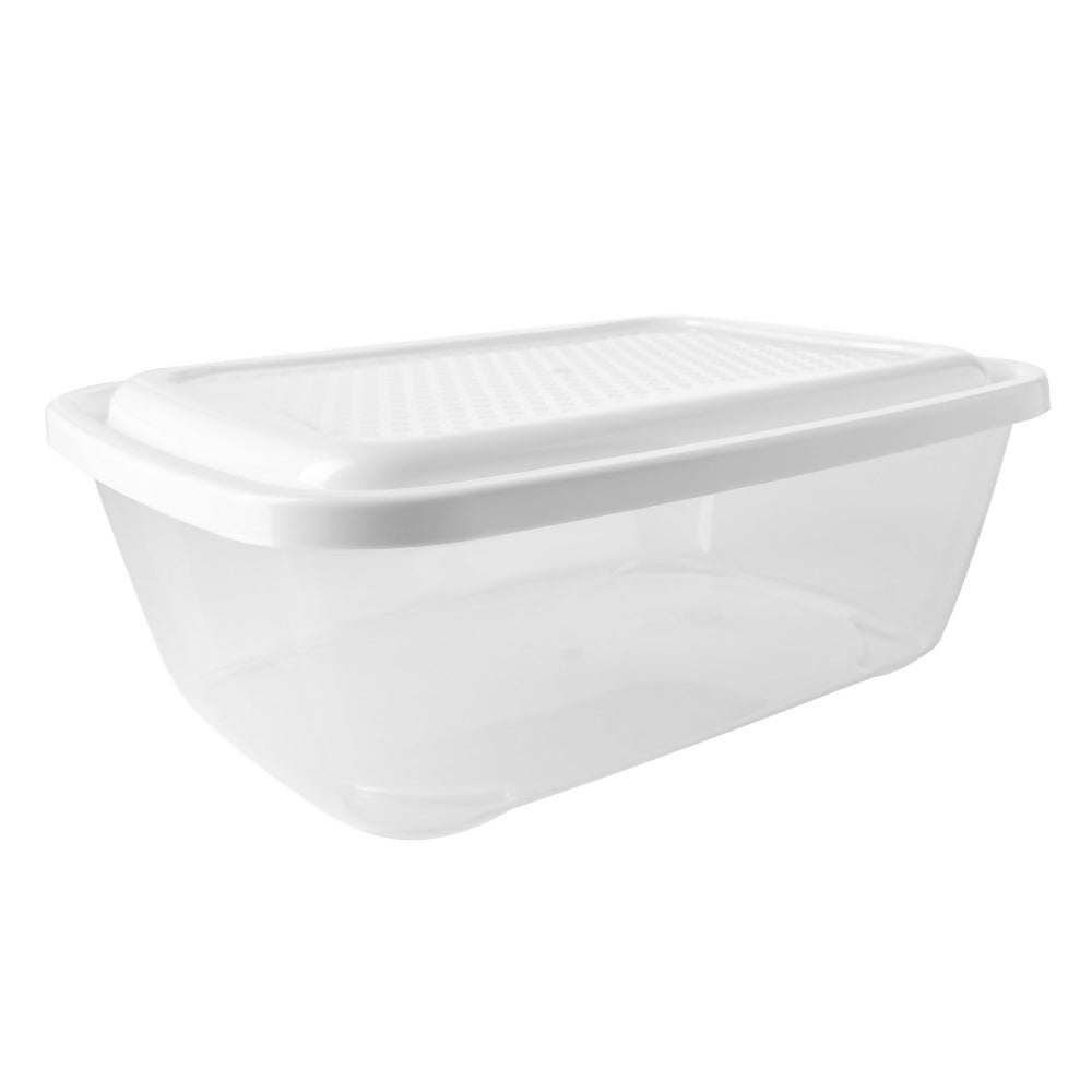 Recipiente Basico Rectangular 2.2L Blanco