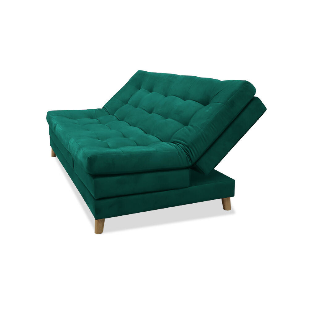 Sofacama Bieri 5 posiciones Reclinable Verde