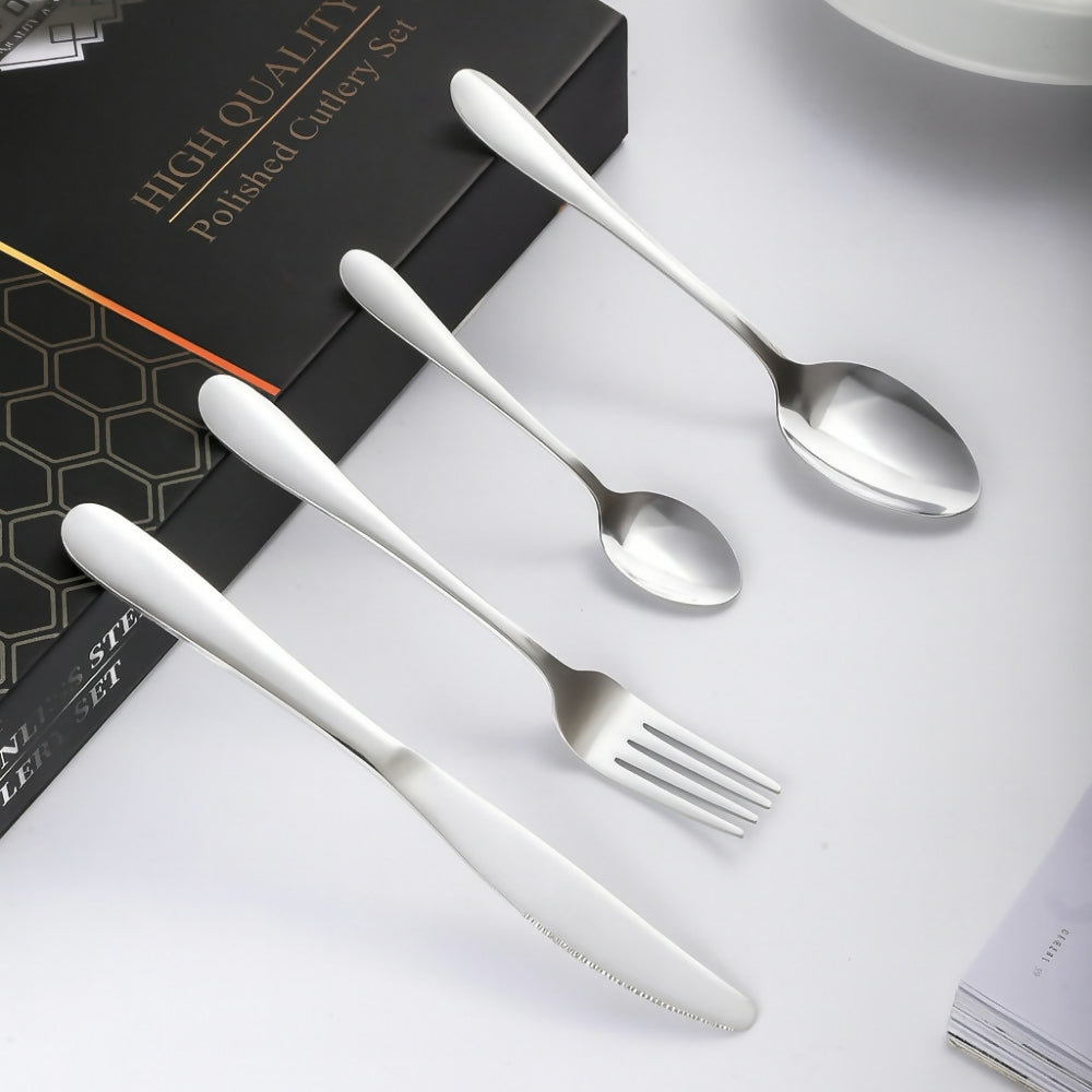 Cubiertos Set 24 Piezas Acero Inoxidable High Quality