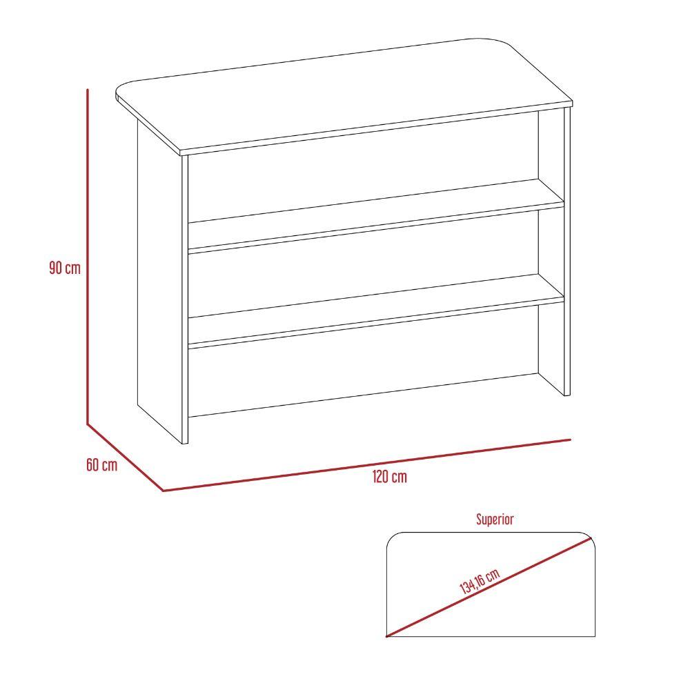Combo Havana, Incluye Barra de Cocina y 2 Sillas para Bar Color Taupe
