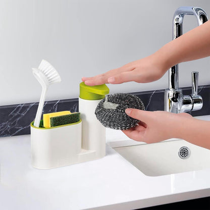 Dispensador De Jabón Soporte Esponja De Cocina Baño Multiusos MP-34