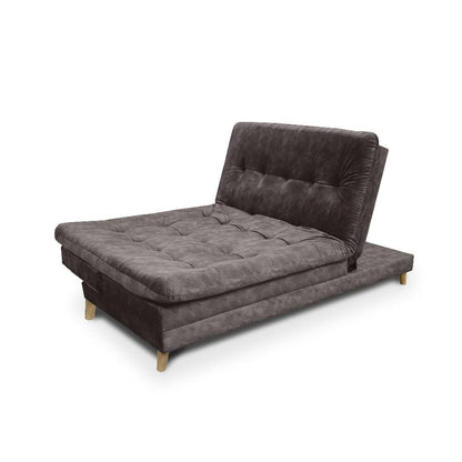 Sofa cama 5 posiciones Agassi Tela Café - Incluye Cojines