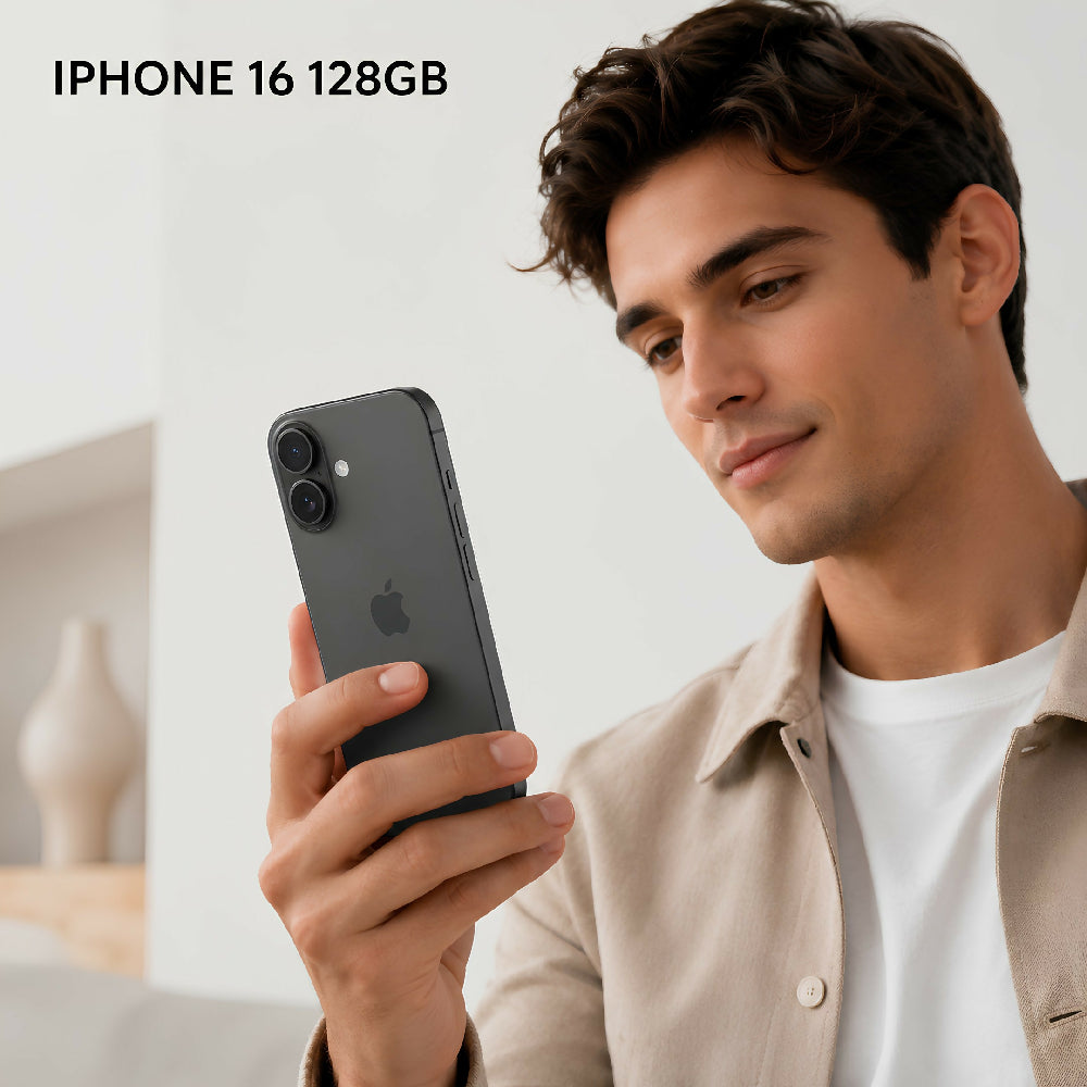 Celular Apple IPhone 16 5G 128gb 8gb RAM + Obsequio Vidrio Templado Y Forro Negro