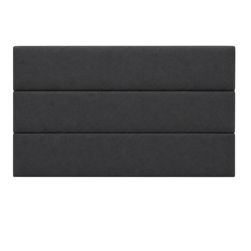 Cabecero Sencillo 100x60 Paneles Horizontales Dark Grey Tela
