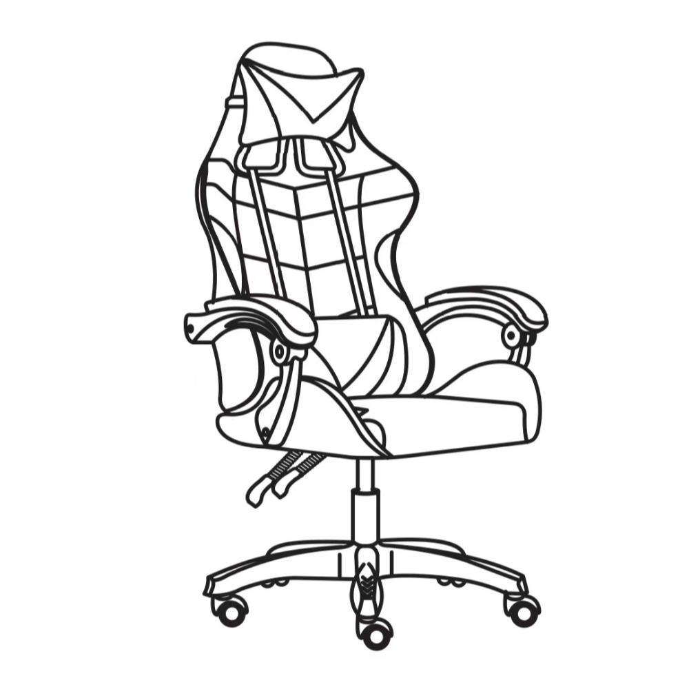 Combo para Oficina Gate, Rojo y Negro, Incluye Silla y Escritorio Gamer