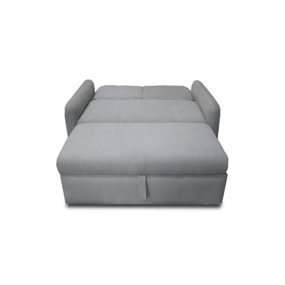 Sofacama Nube Multifuncional Carrito Reclinable Gris + Cojines