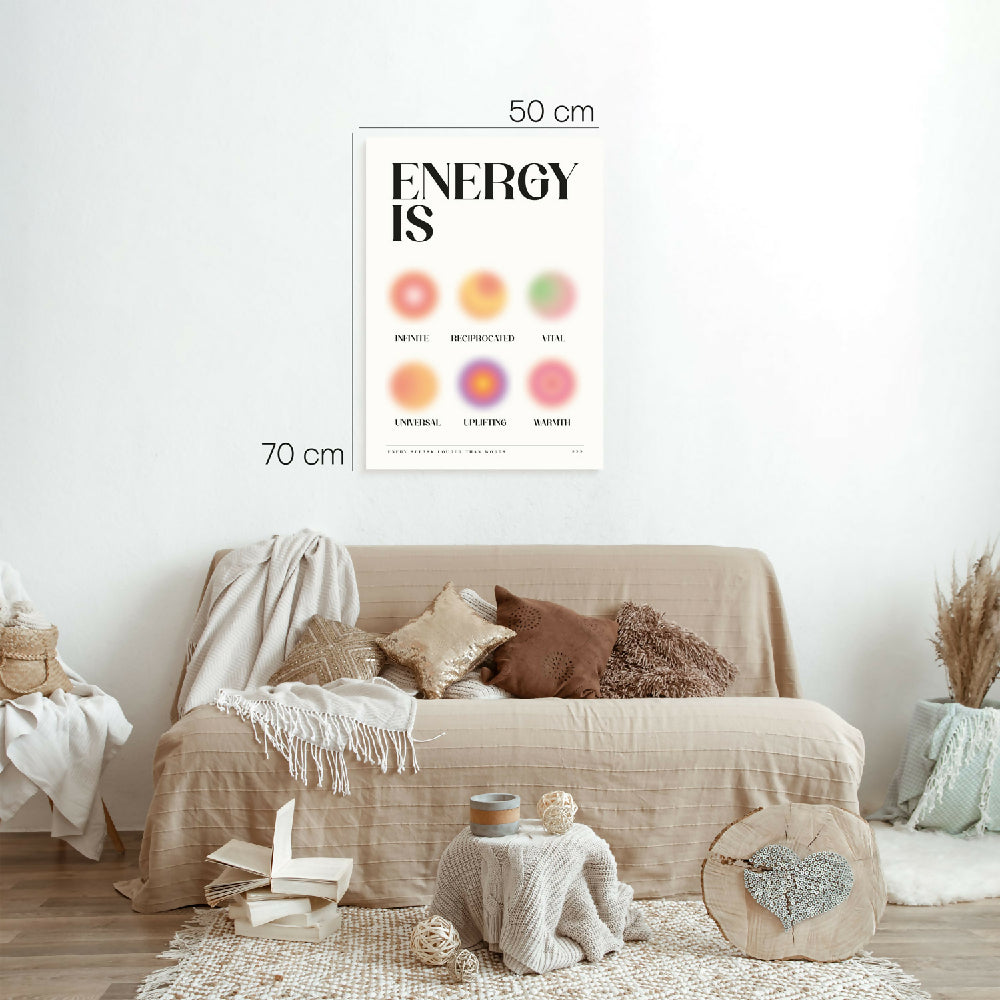 Cuadro decorativo Retablo Energy Is 30x40