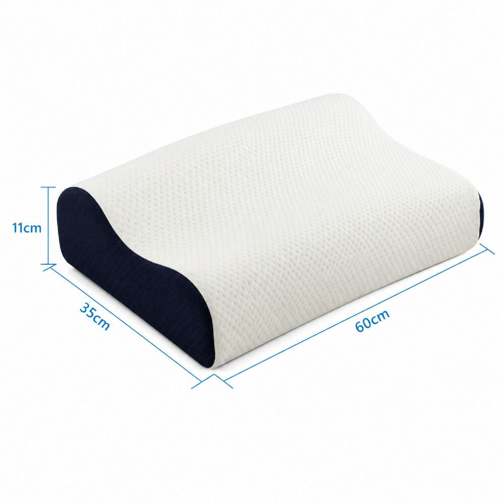 Almohada Ortopédica Ergonómica Viscoelástica con Funda Transpirable 60 x 35 cm Mindy