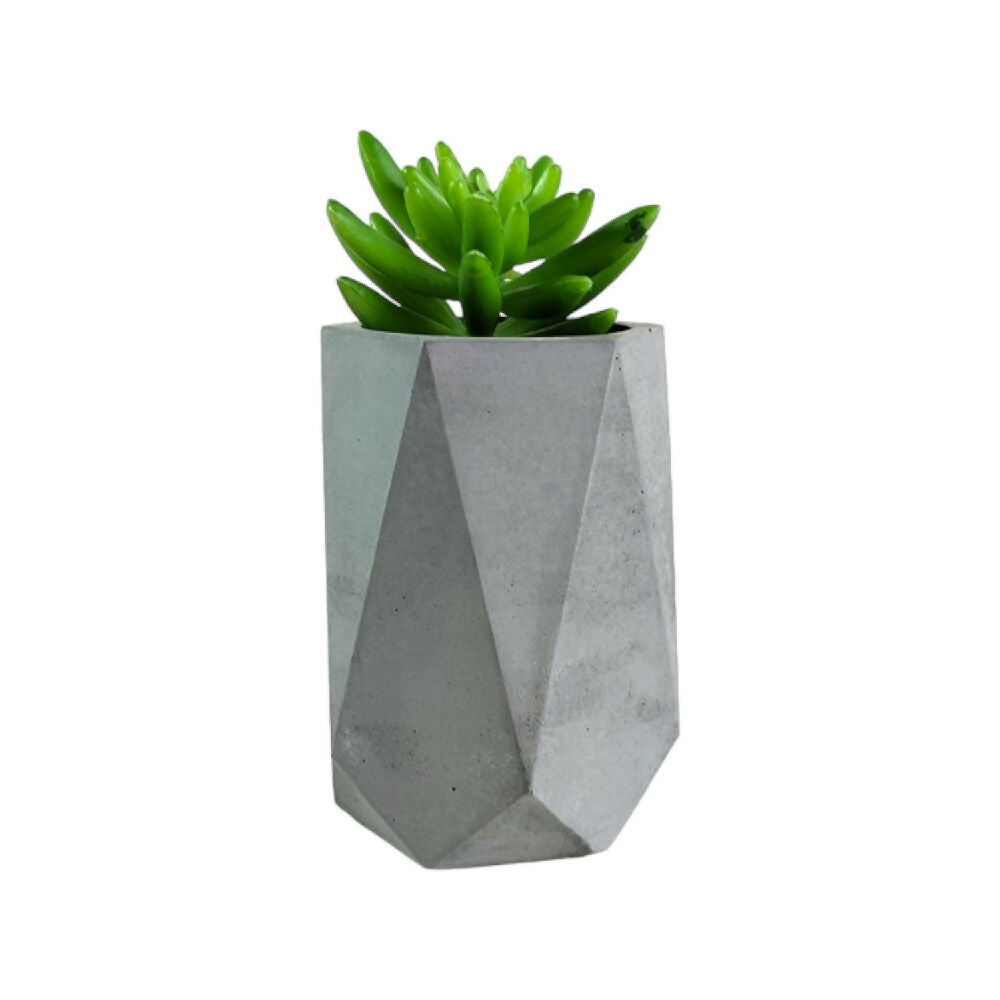 florero jarrón en cemento color gris de concreto tienda online de materas y decoración_01