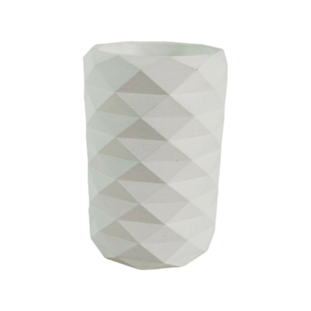 florero jarrón en cemento frida color blanco de concreto tienda online de materas y decoración