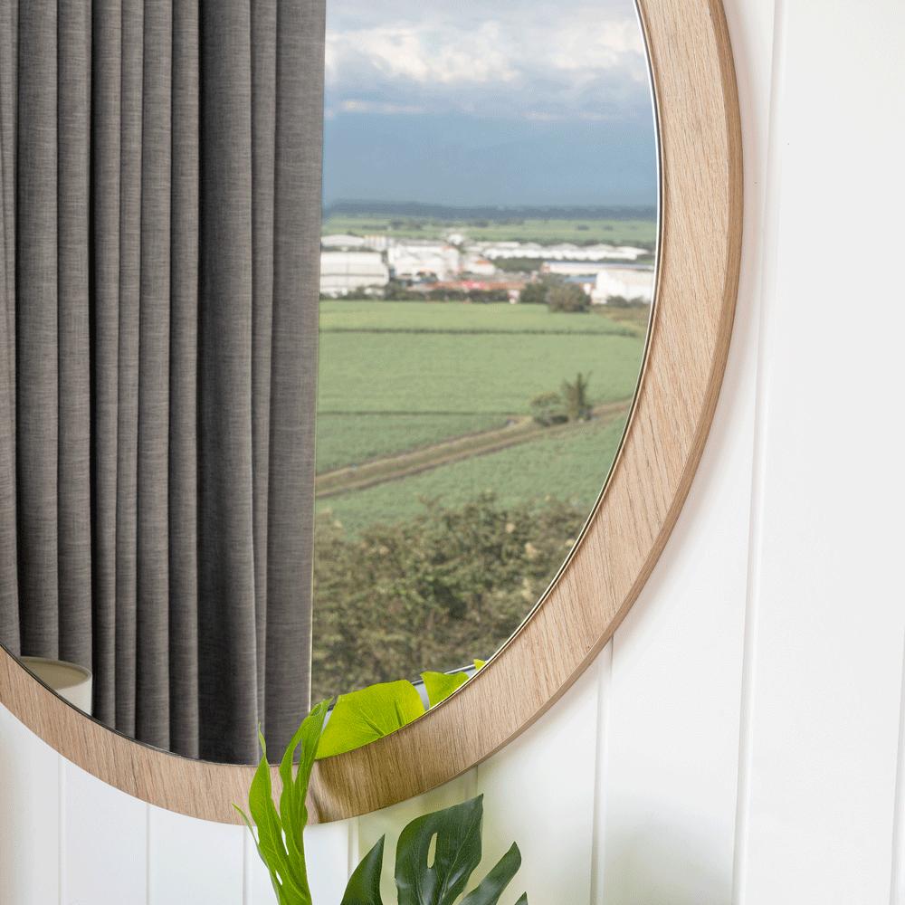 Espejo Circular Ary 80, Diseño Moderno