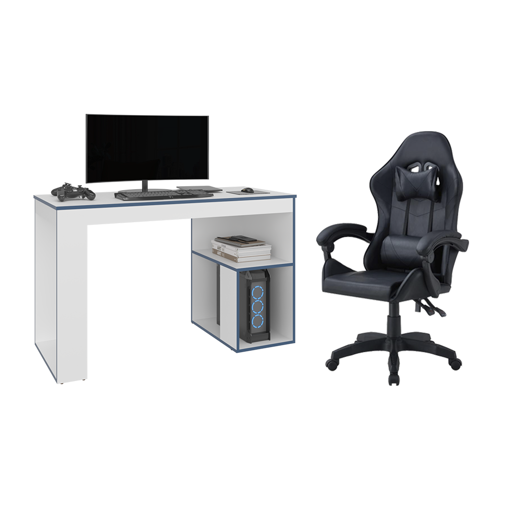 Combo Gamer Galen, incluye Escritorio y Silla Gamer
