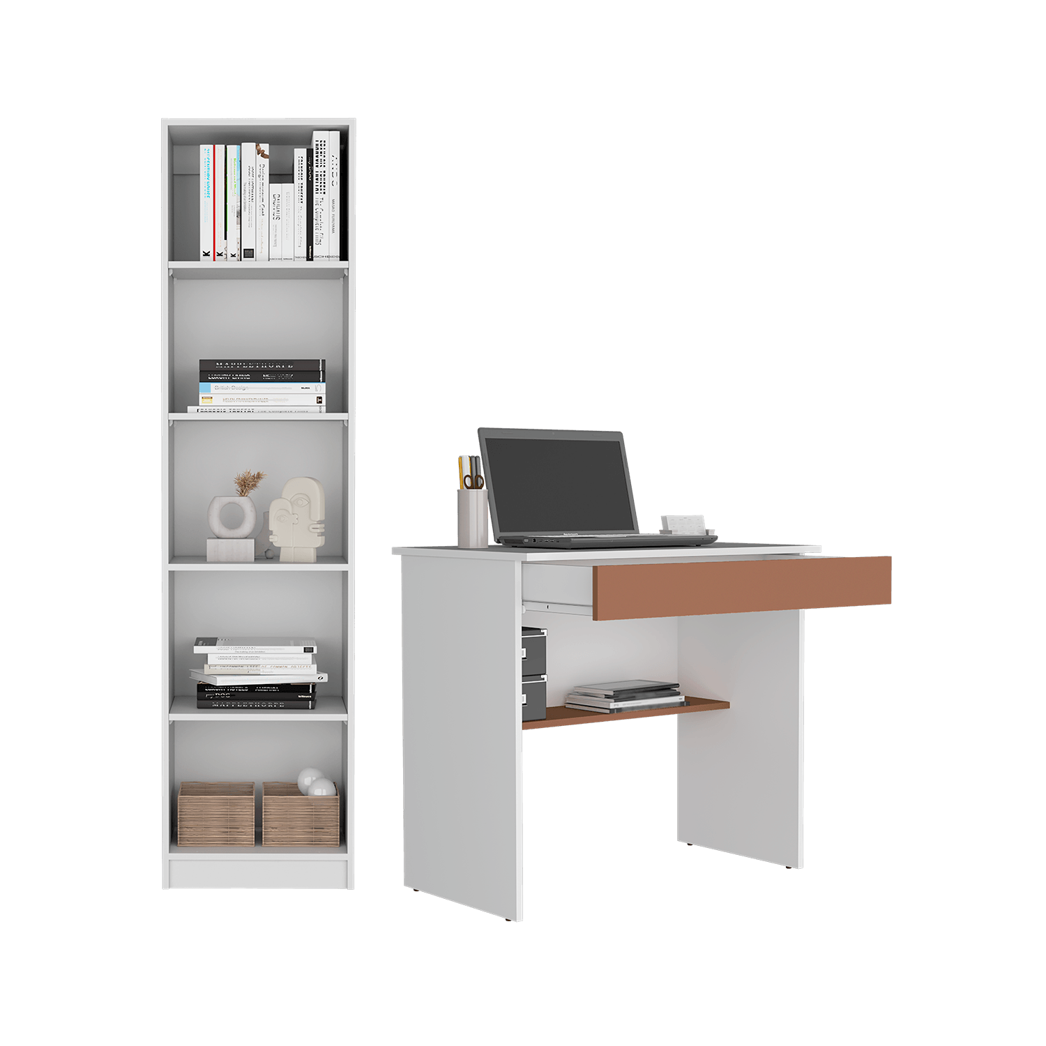 Combo para Oficina Vaupet, incluye Escritorio y Biblioteca