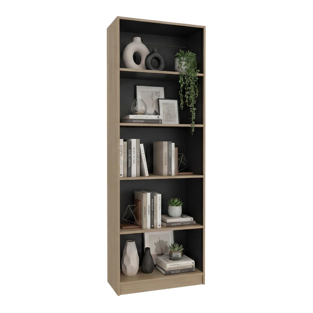 Biblioteca Home, Cartagena y Wengue, con Cinco Entrepaños ZF