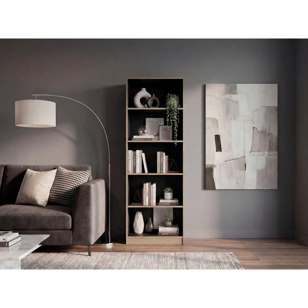 Biblioteca Home, Cartagena y Wengue, con Cinco Entrepaños ZF