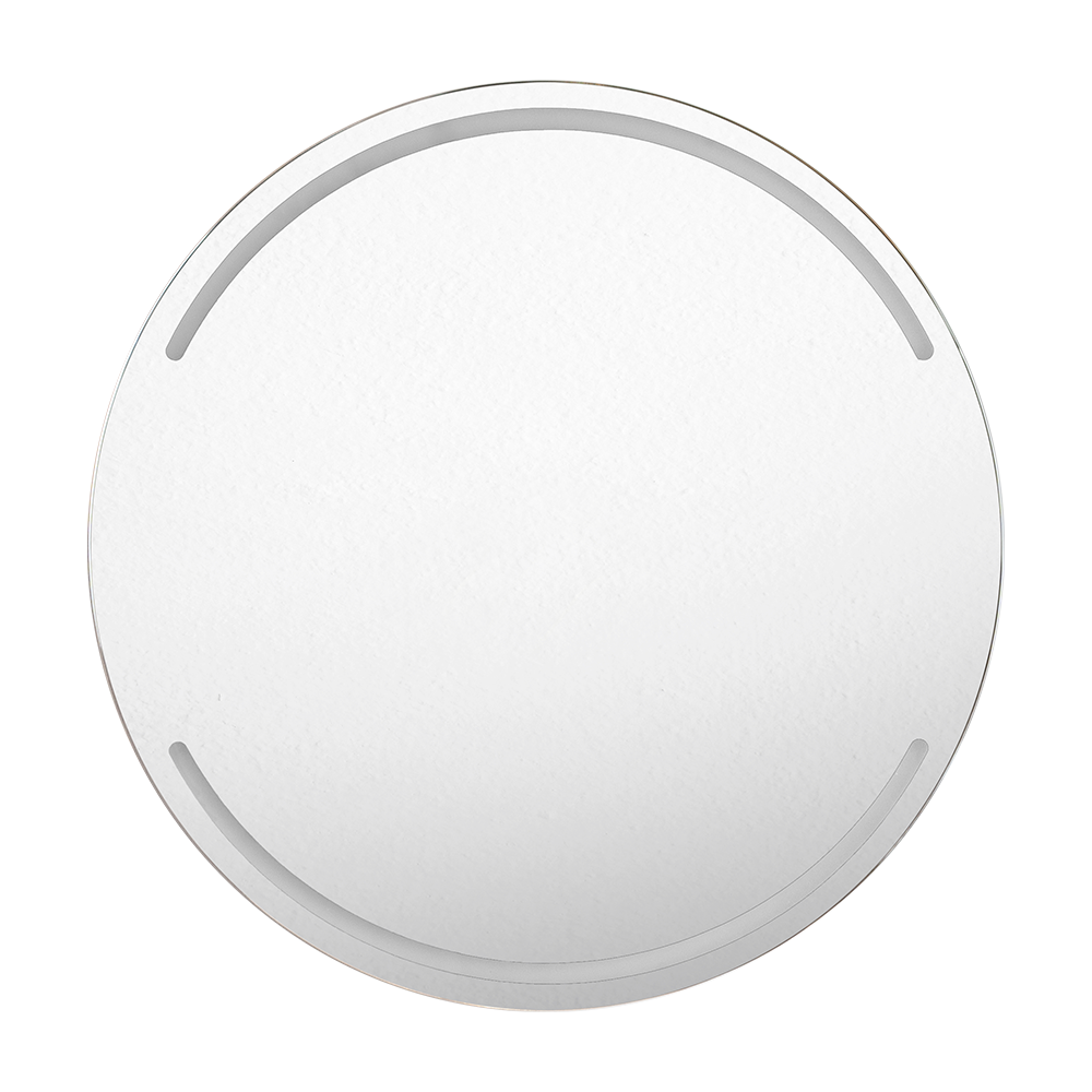 Espejo Circular Dallas, con Diseño en Sandblasting
