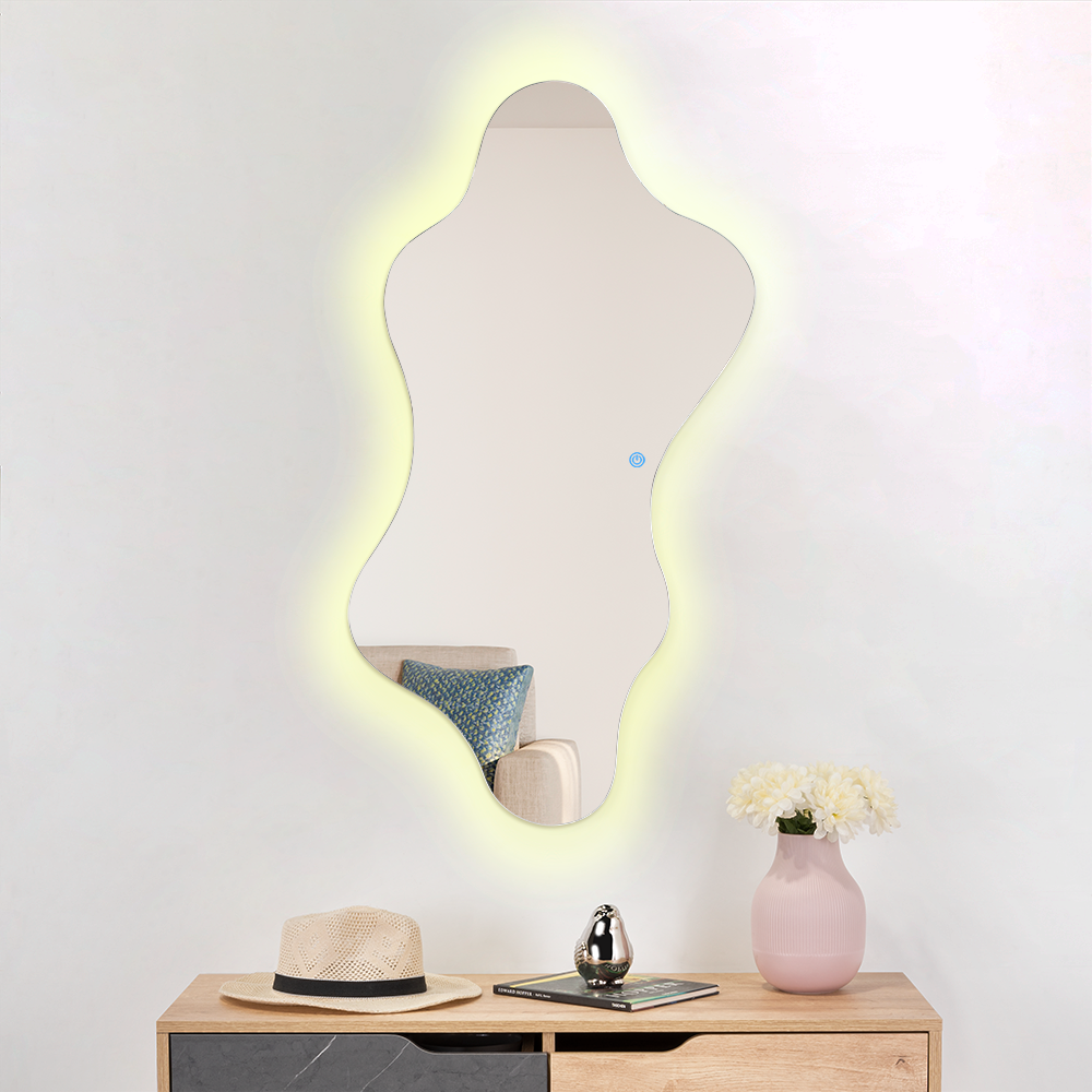 Espejo Irregular Dominic, Diseño Moderno + LED