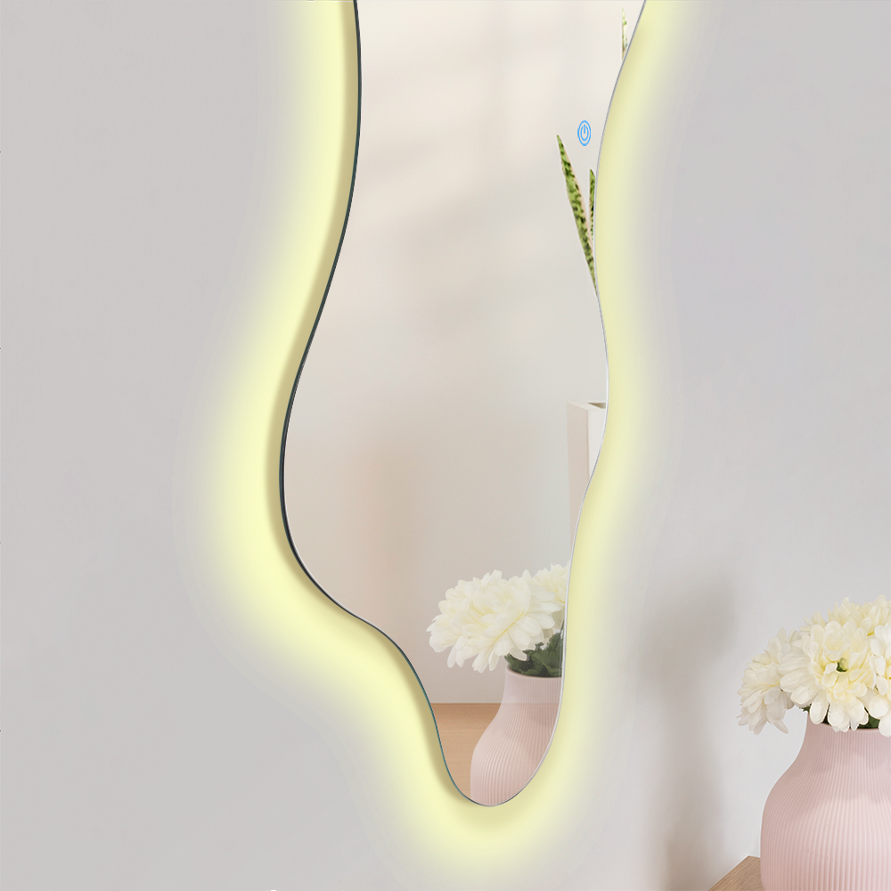Espejo Irregular Dominic, Diseño Moderno + LED