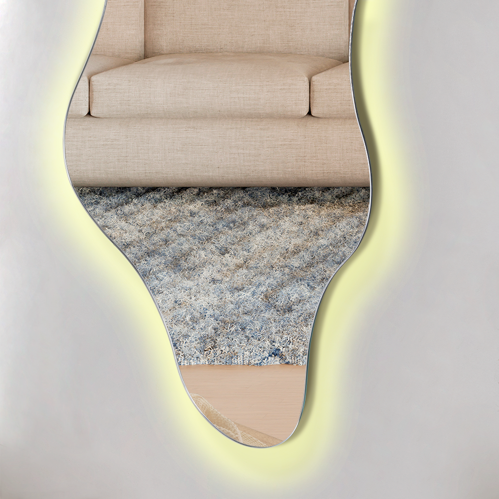 Espejo Irregular Dominic, Diseño Moderno + LED