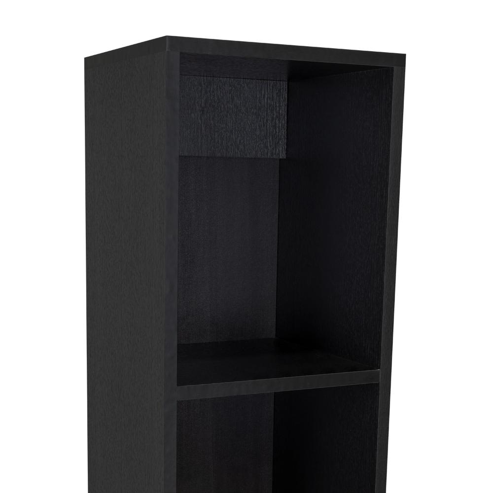 Escritorio Biblioteca Aston, Fresno Europeo y Wengue, con espacio para guardar objetos