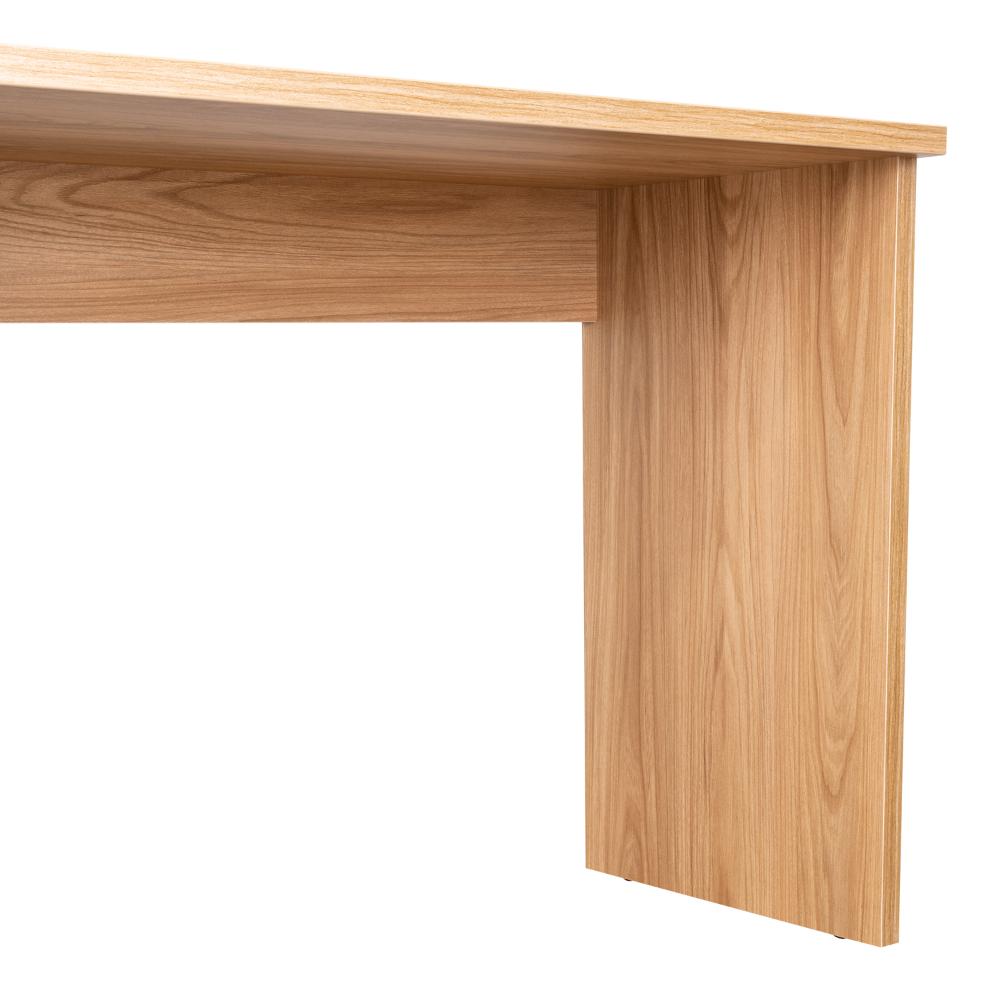 Escritorio Biblioteca Aston, Fresno Europeo y Wengue, con espacio para guardar objetos