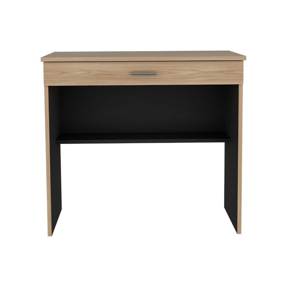 Escritorio 80 Cajón, Fresno Europeo y Wengue