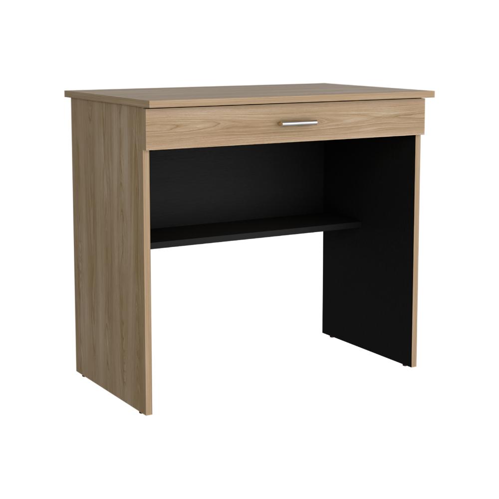 Escritorio 80 Cajón, Fresno Europeo y Wengue