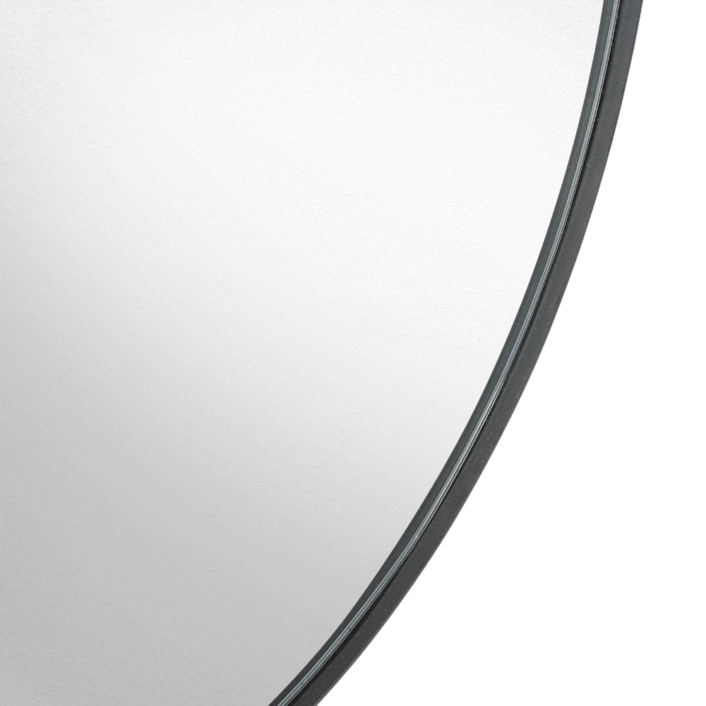 Espejo Circular George, Negro, Diseño Moderno
