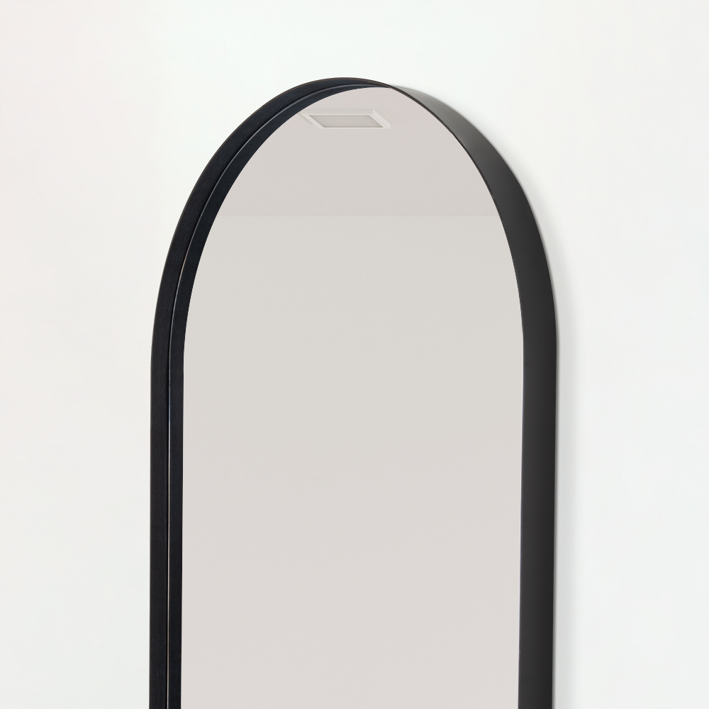 Espejo Grecia, Color Negro, Semicirculo