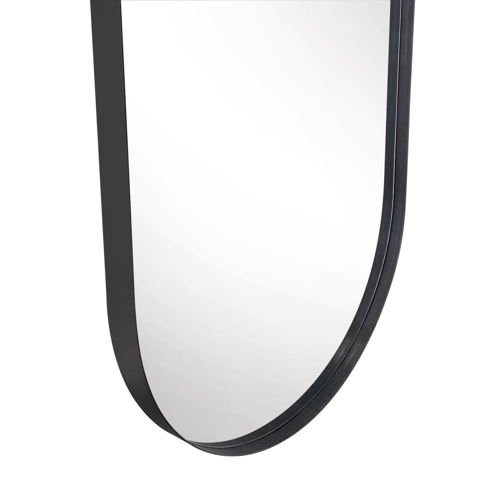 Espejo Grecia, Color Negro, Semicirculo