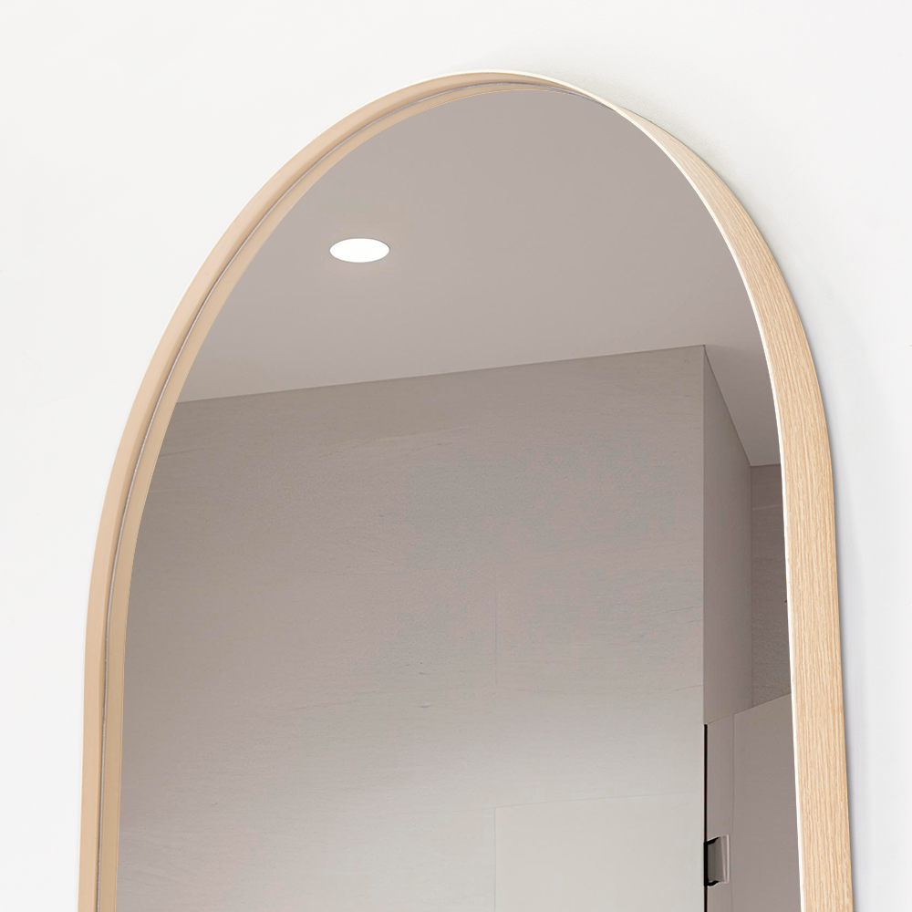 Espejo Ovalado Gate, con Marco Color Claro