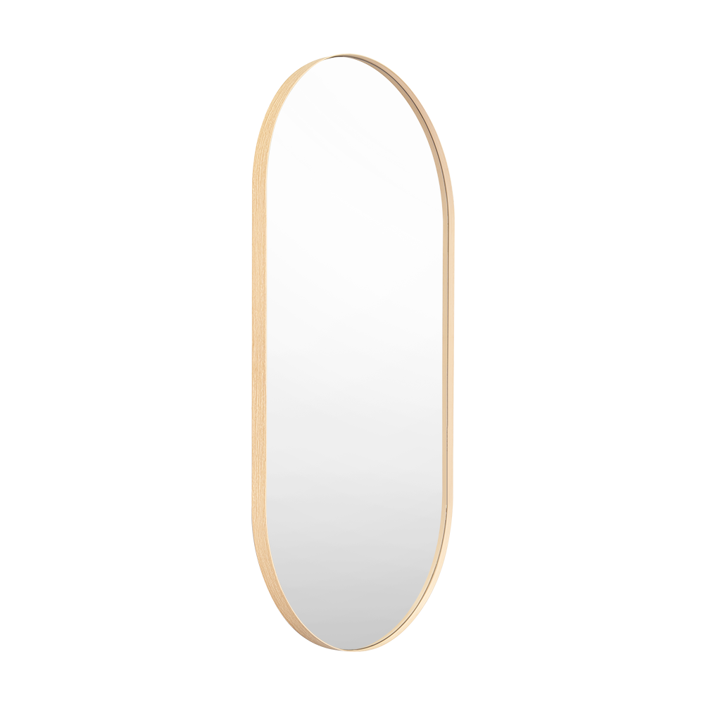 Espejo Ovalado Gate, con Marco Color Claro