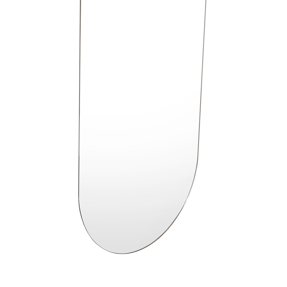 Espejo Curvo Lucera, Gris, Diseño Moderno