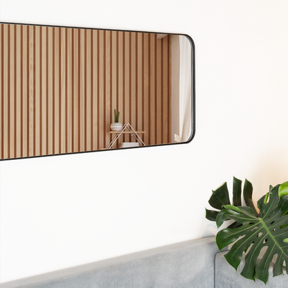 Espejo Loky Rectangular, Negro
