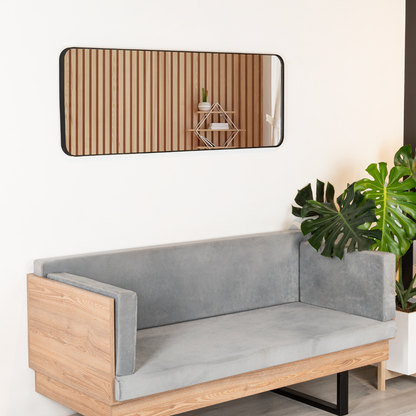 Espejo Loky Rectangular, Negro