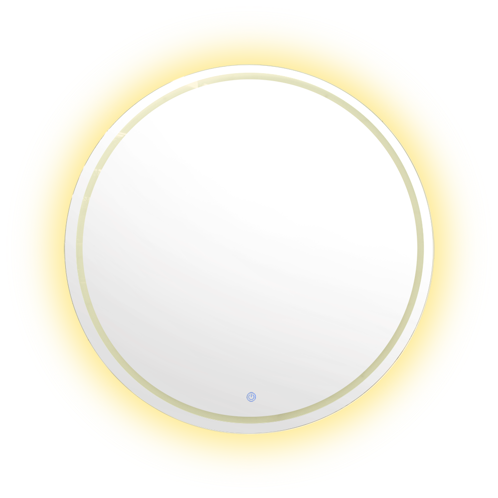 Espejo Circular Lotto, con Luz Led y Botón Touch