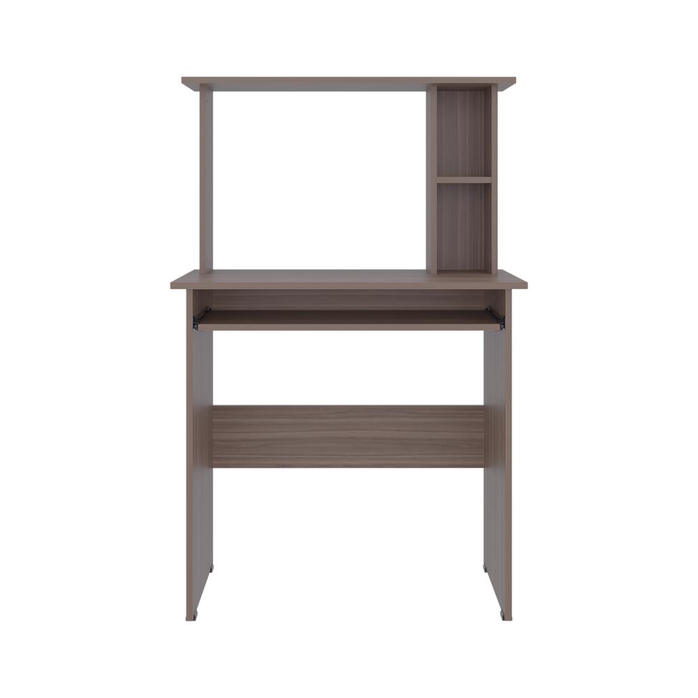 Escritorio Dolan, Avellana, con badeja movil para teclado