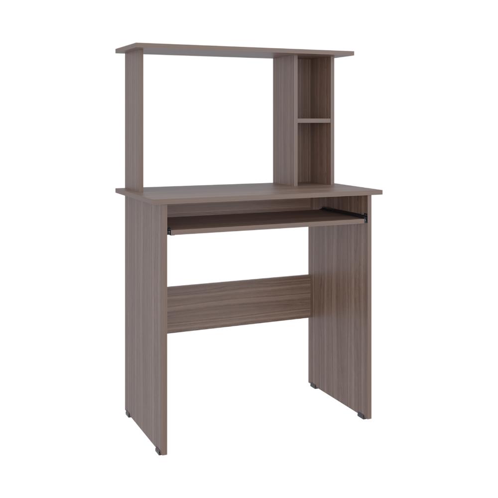 Escritorio Dolan, Avellana, con badeja movil para teclado