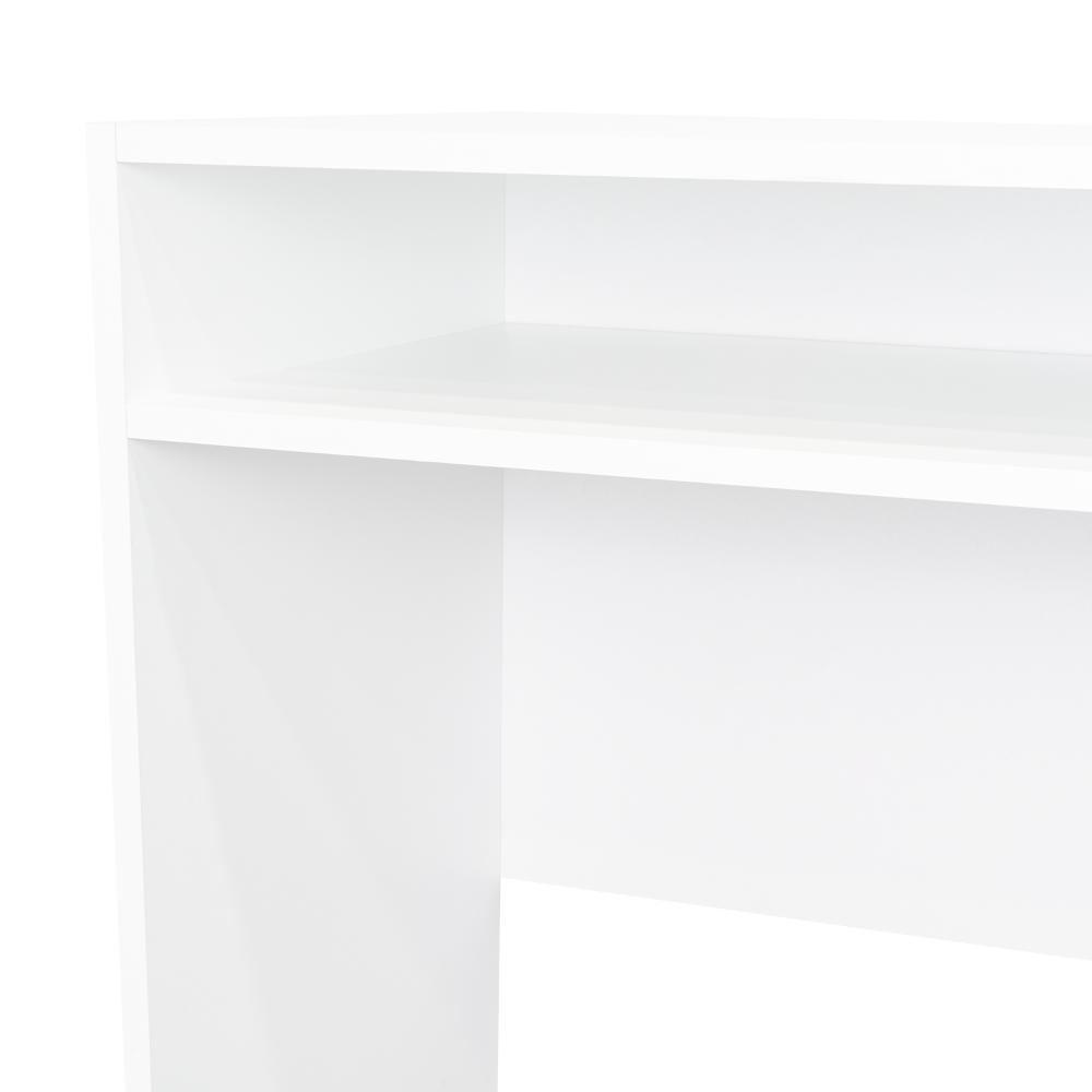 Escritorio Estelar, Blanco Duqueza, cuenta con un entrepaño