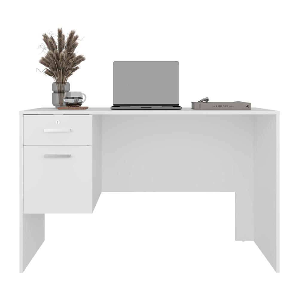 Escritorio Mellier, Blanco Duqueza, con Amplia Superficie de Trabajo ZF