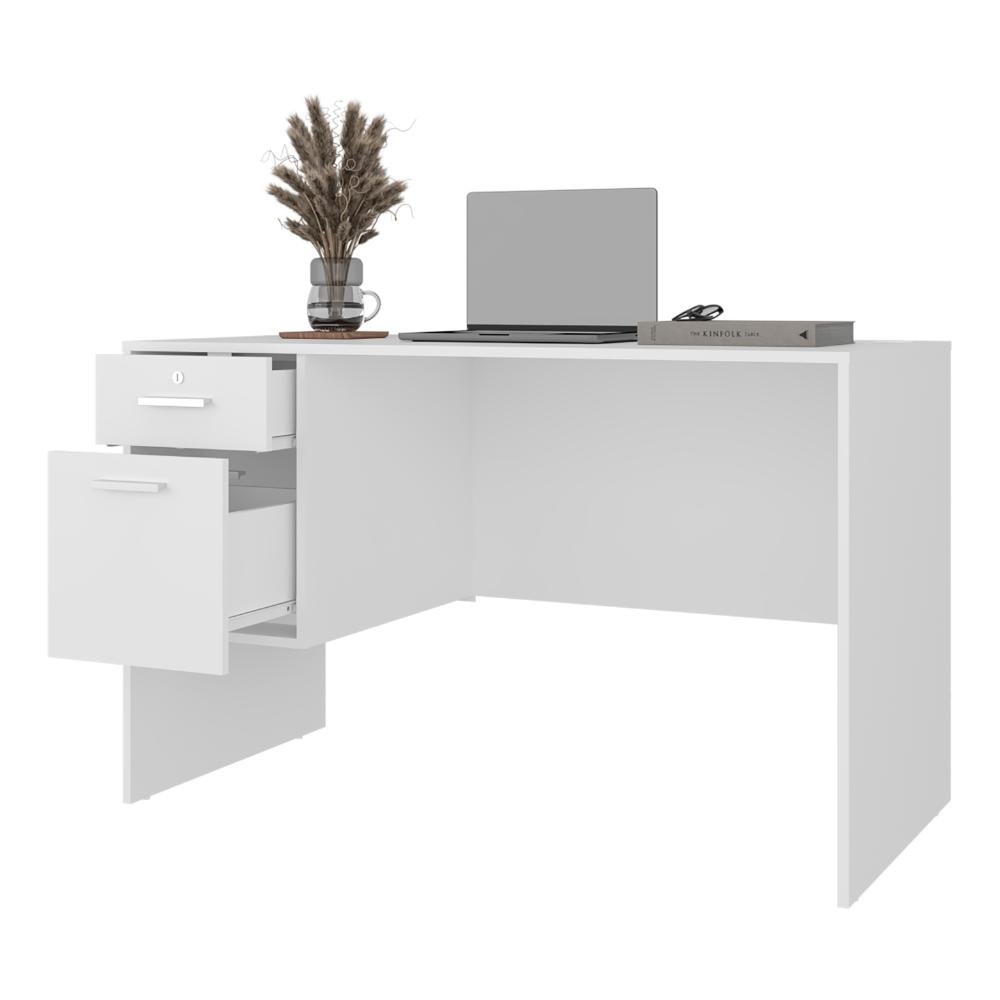 Escritorio Mellier, Blanco Duqueza, con Amplia Superficie de Trabajo ZF