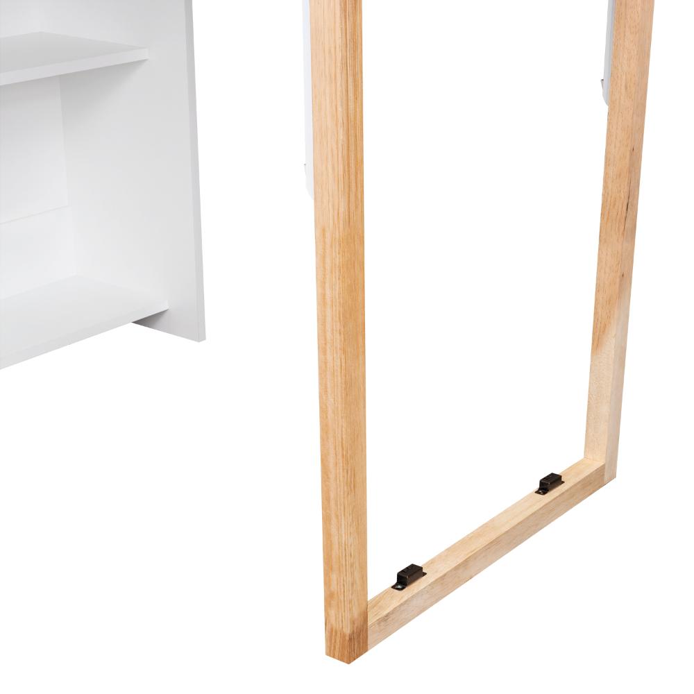 Escritorio Plegable Lesli, Blanco Duqueza, con un diseño funcional y practico