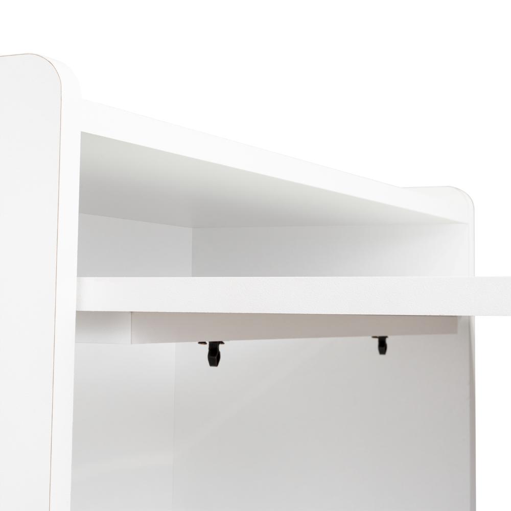 Escritorio Plegable Lesli, Blanco Duqueza, con un diseño funcional y practico