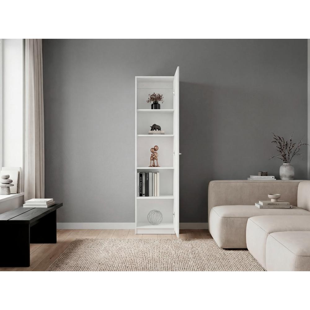 Biblioteca Home Eco, Blanco Duqueza, con Cinco Entrepaños ZF