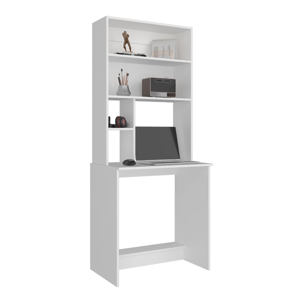 Escritorio Hucth, Kronos Blanco, con Un Cajón Deslizable y Puerta Batiente ZF