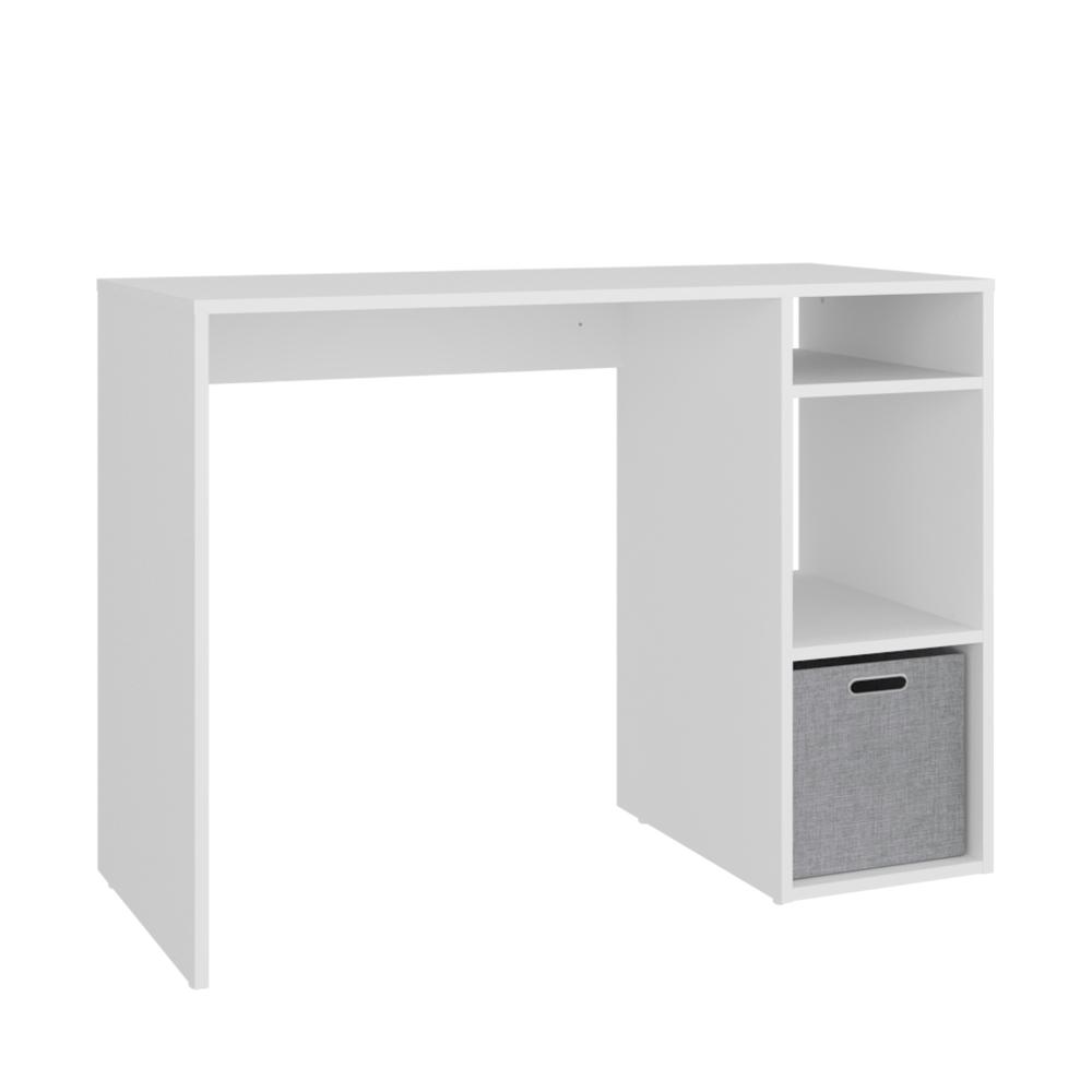 Escritorio Dalia, Kronos Blanco, Con 3 Entrepaños y Amplia Superficie De Trabajo ZF